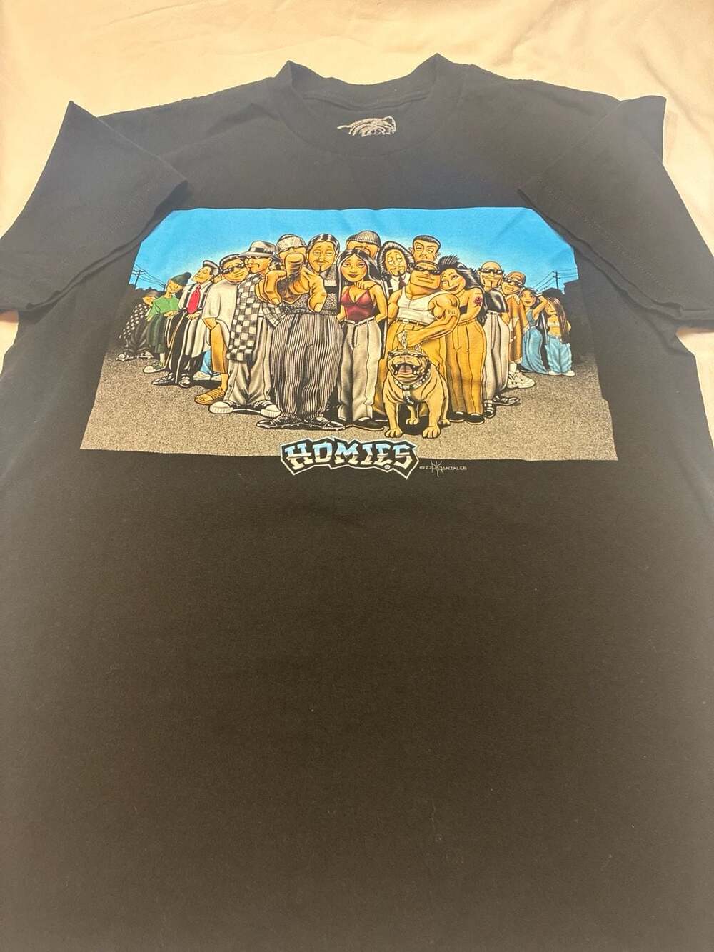 DGA Homies Family Group Portrait Graphic T-Shirt Black